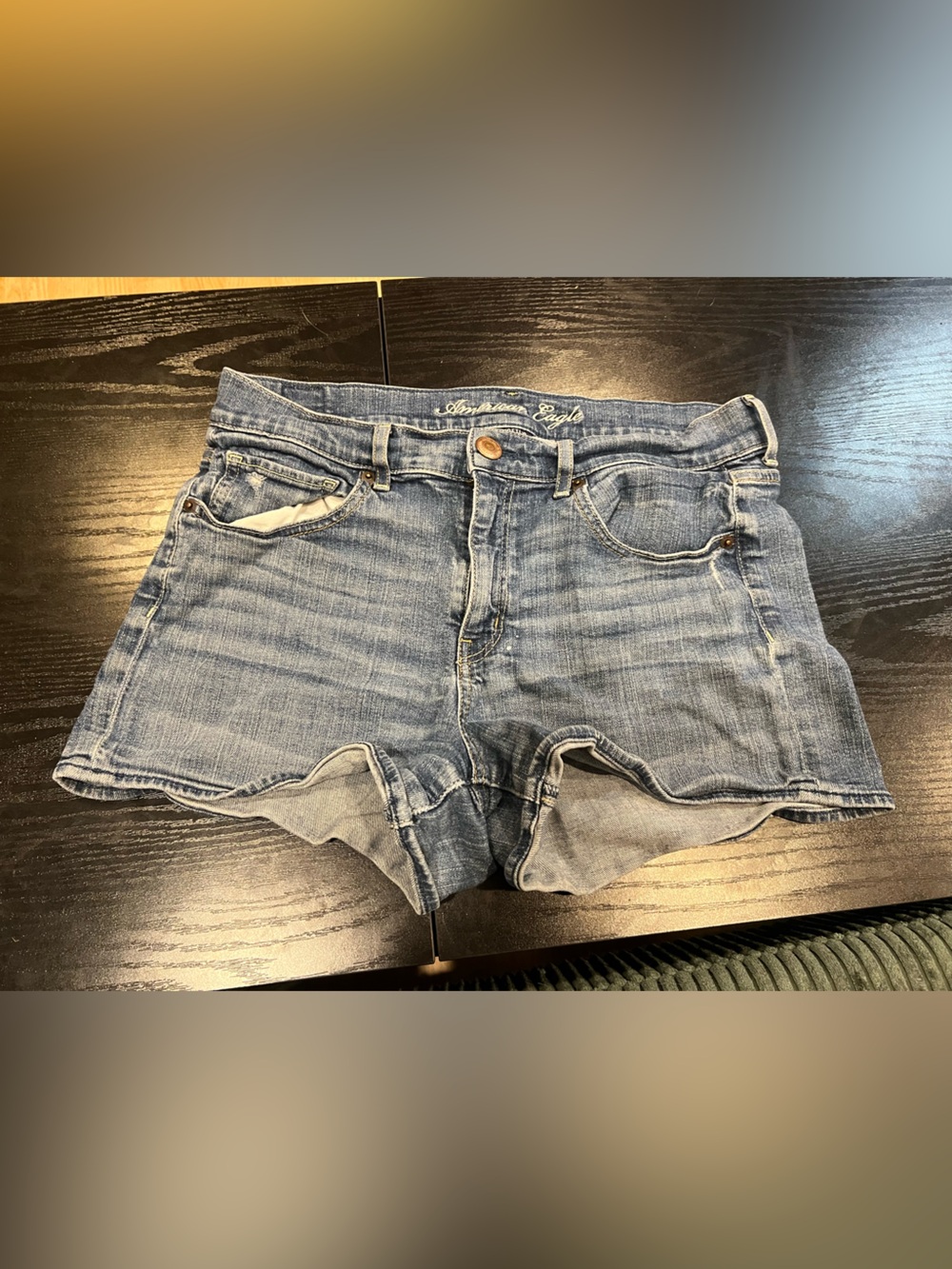 American Eagle Outfitters Light Blue Denim Cutoff Shorts